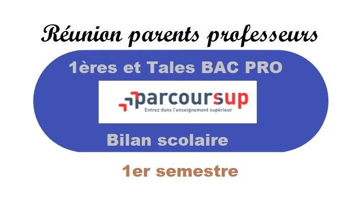 Réunion parents professeurs 1er semestre