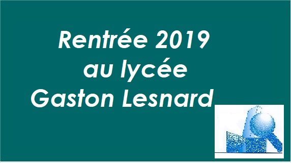 Rentrée 2019